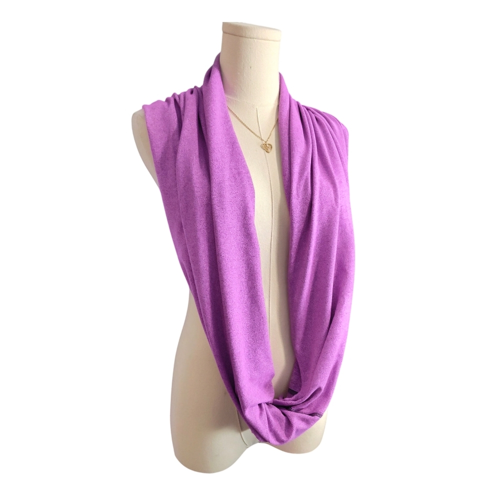 Lucy Activewear Infinity Scarf Wrap Towel Purple